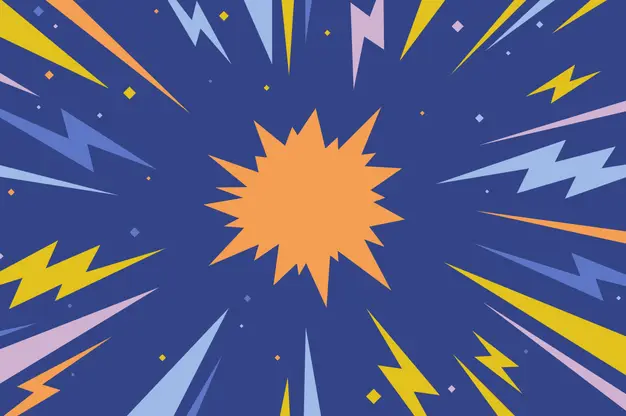 abstract illustration of exploding energy